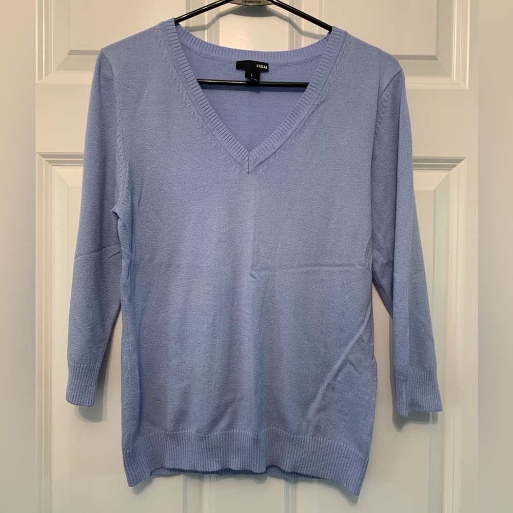 H&M light blue sweater